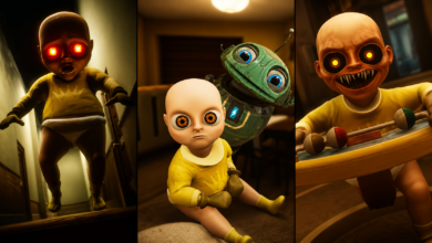 the baby in yellow